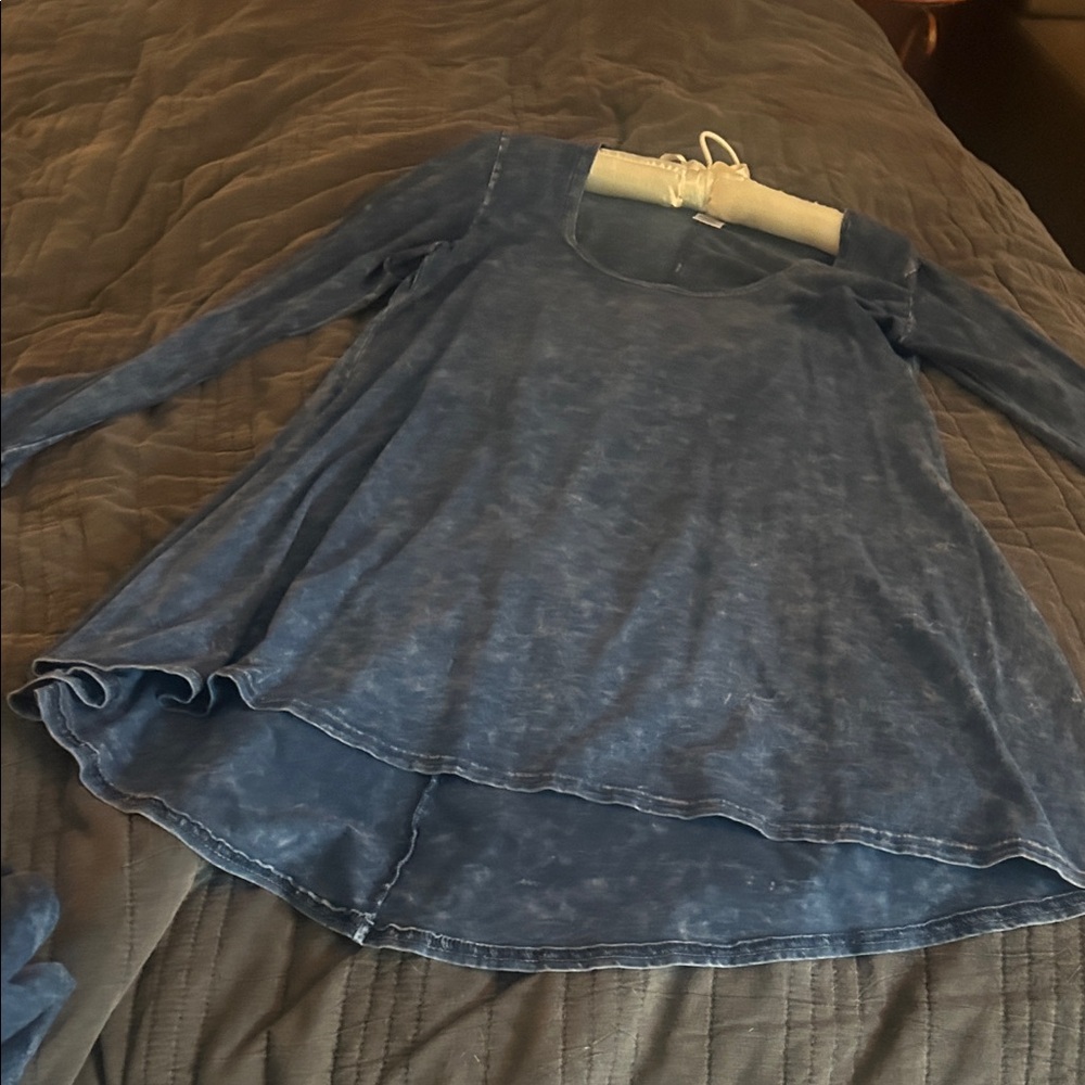 Blue Open Front Cardigan Set - Picture 4 of 7